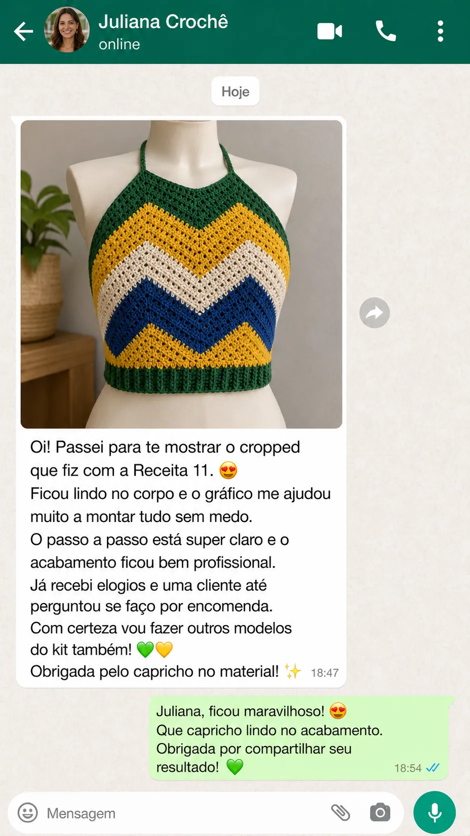 Depoimento de aluna